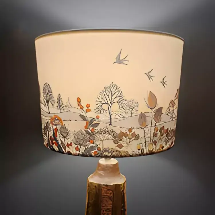 Custom printed lampshade design