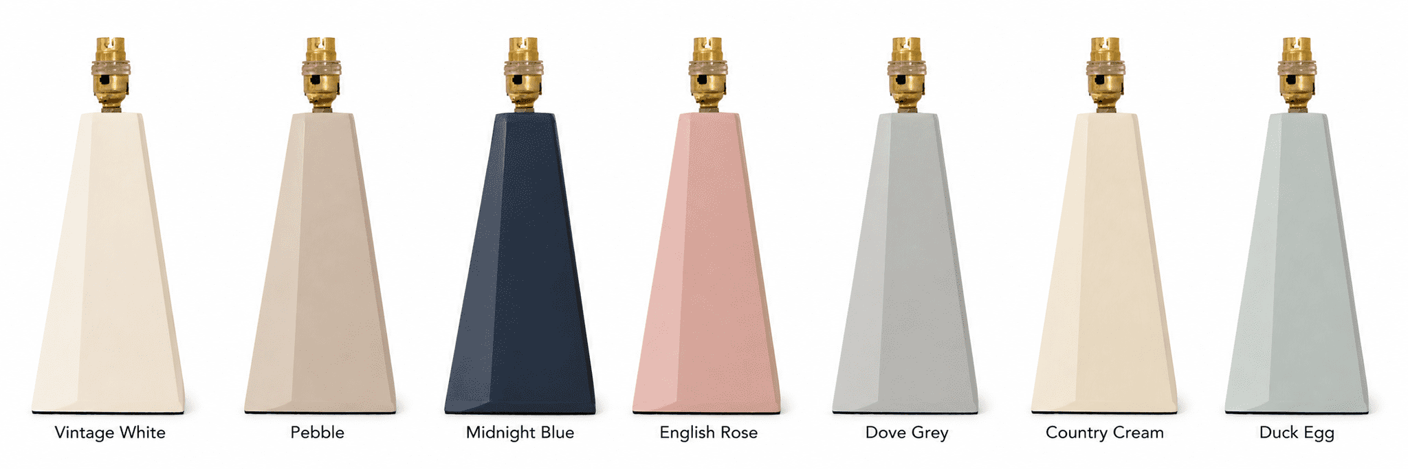 Lamp base painted in Ronseal furniture paint colours