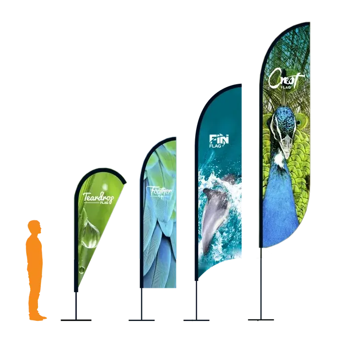 Printed display flags