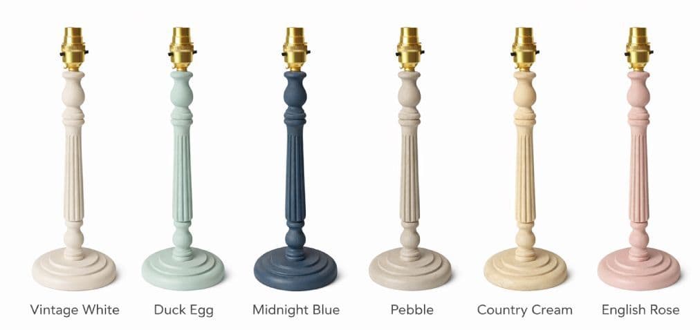 Lamp base painted in Ronseal furniture paint colours