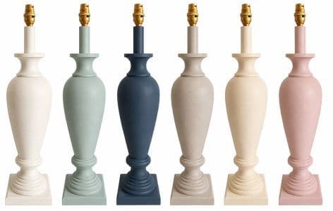 Lamp base painted in Ronseal furniture paint colours