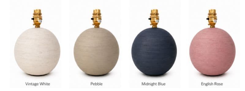 Lamp base painted in Ronseal furniture paint colours