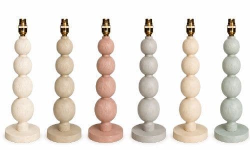 Lamp base painted in Ronseal furniture paint colours