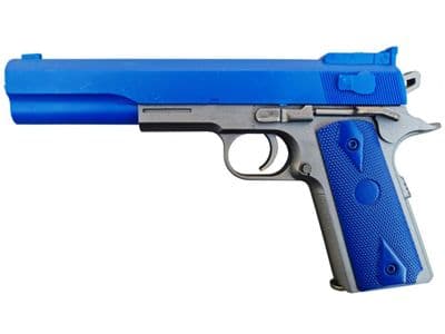 2125 BB Gun Colt 1911 Long Replica Spring Airsoft Pistol Dark Grey 2 Tone