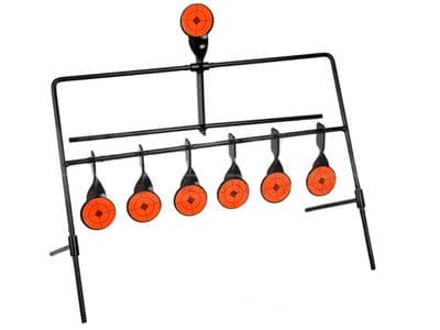 7 Metal Targets Spinning & Self Resetting Air & Airsoft BB Gun Shooting Practice Set