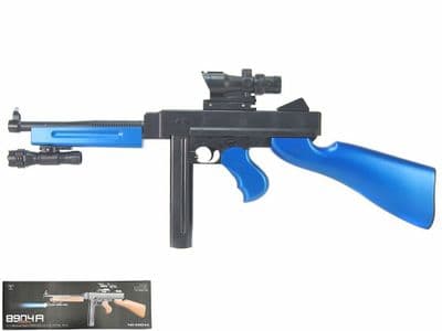 8904A BB Gun Thompson M1A1 Replica Spring Airsoft Rifle Black 2 Tone