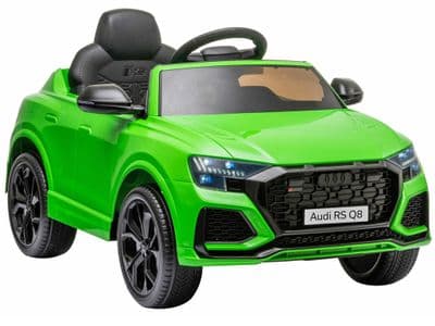 Audi Q8 RS SUV Licensed 12v Electric Toy Ride on Car Green with Parental Control