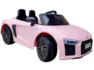 Audi R8 Spyder Licensed Model Ride on 12v Electric Car Pink with Parental Control