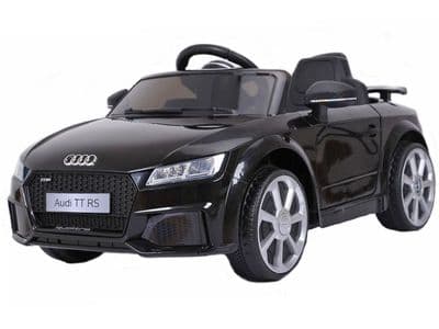 Audi TT RS Black Official Licensed 12v Electric Ride on Toy Car with Parental Control