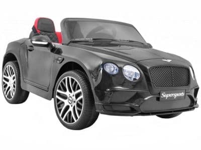 Bentley Continental Sports Black Licenced 12v Electric Ride on Car with Parental Control