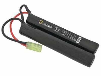 Big Foot Airsoft 9.6v Nimh 1600mAH Nunchuck Butterfly Battery Pack Small Tamiya