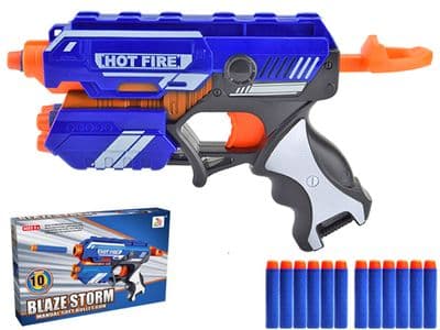 Blaze Storm 7036 Delta Spring Powered EVA Foam Soft Dart Toy Gun