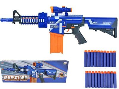 Blaze Storm 7054 Battery Operated EVA Foam Soft Dart Toy Gun