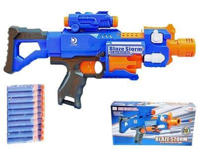 Blaze Storm 7055 Soft Dart Gun Toy Electric Semi Auto Firing