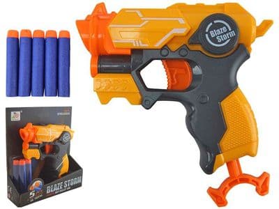 Blaze Storm Pistol Spring Powered EVA Foam Soft Dart Toy Gun 7115