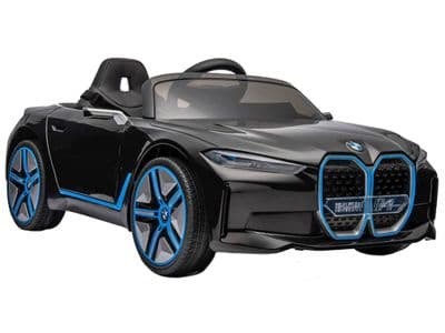 BMW i4 Metallic Black Licensed 12v Electric Ride On Toy Car with Parental Control