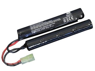 Bulldog Airsoft 9.6V Nimh 1600mAH Nunchuck Crane Stock Battery Pack Small Tamiya
