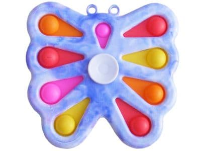 Butterfly Shape 9 Simple Dimple Bubble Push Popper Fidget Pop It Spinner Sensory Toy
