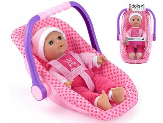 Dolls World Isabella Doll & Toy Carry Seat 08550 | Toy & Model