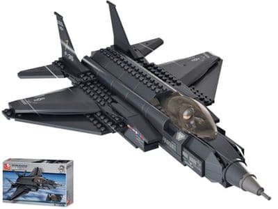 F-35 Lightening Jet Fighter Military Aircraft Toy Bricks Blocks Sluban Army M38 B0510