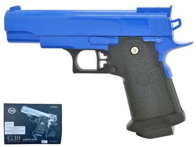G10 BB Gun Colt 1911 Hi-Capa Compact Replica Spring Airsoft Pistol Black 2 Tone Metal