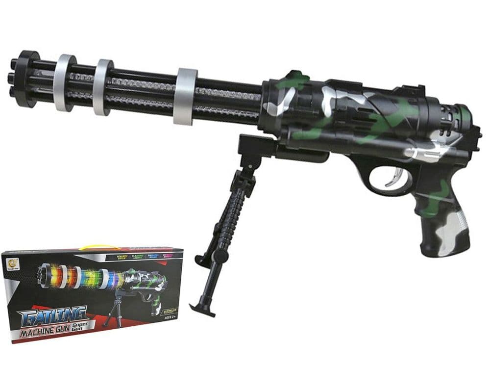 Gatling B/o Sound & Lights toy machine gun 2128a Toy & Model