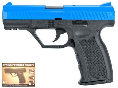 HA128 BB Gun Walther PPQ Replica Spring Airsoft Pistol Black 2 Tone