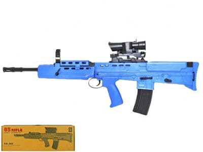 HA202B BB Gun British Army SA80 L85 Replica Spring Airsoft Rifle Blue 2 Tone