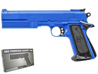 HG125 BB Gun Tactical Colt 1911 Replica Gas Airsoft Pistol Blue 2 Tone