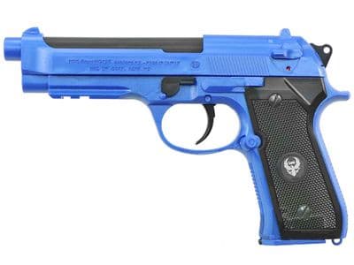 HG126 BB Gun Beretta M92 Railed Replica Gas Airsoft Pistol Blue 2 Tone
