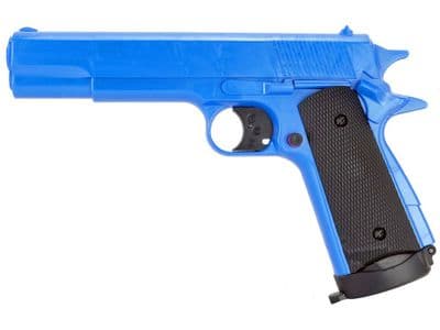 HGC312 BB Gun Colt 1911 Replica Co2 Airsoft Pistol Blue 2 Tone Resin 440FPS