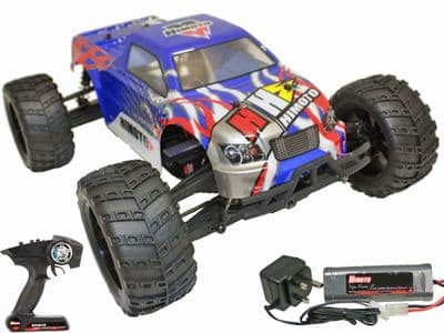 Himoto Bowie 1/10 4WD Radio Control Monster Truck Brushed RTR E10MT 2.4ghz