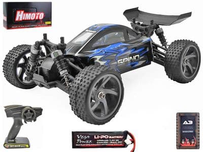 Himoto Spino 1/18 4wd Radio Control Buggy Brushless E18XBL 2.4ghz