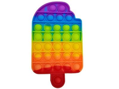 Ice Lolly Shape Rainbow 32 Simple Dimple Bubble Push Popper Sensory Fidget Toy