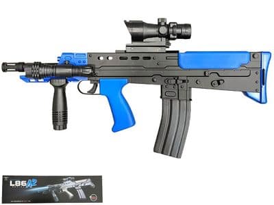 L86A2 BB Gun British Army SA80 L22 Replica Spring Airsoft Rifle Black 2 Tone