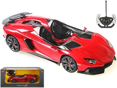 Lamborghini Aventador J Roadster Radio Control 1:12 Scale Official RC Model Toy Super Car Red