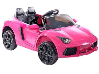 Lamborghini Aventador Style 12 Volt Electric Ride On Toy Car Pink with Parental Control