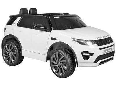 Land Rover Discovery Licensed 12v Electric Ride on Car White with Parental Control