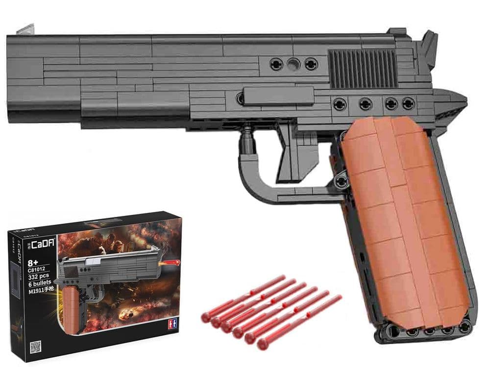 M1911 Pistol Toy Gun Brick Block Set C81012W Toy Model