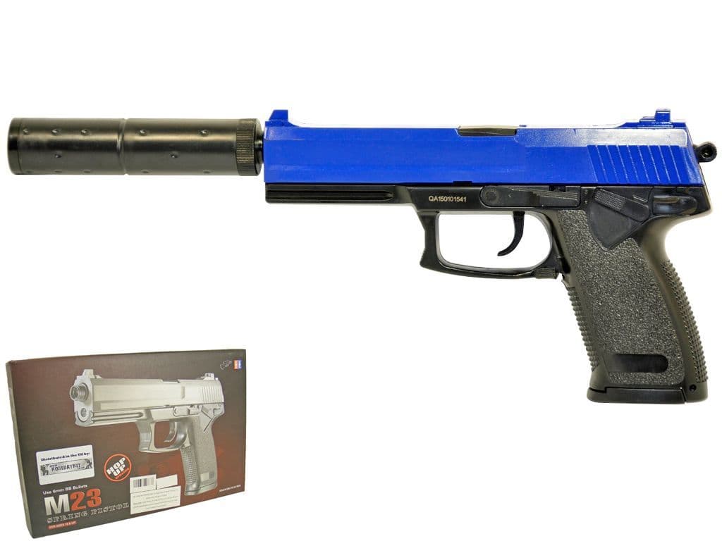 Bb Rounds M23 BB gun MK23 spring airsoft pistol black 2 tone | Toy & Model