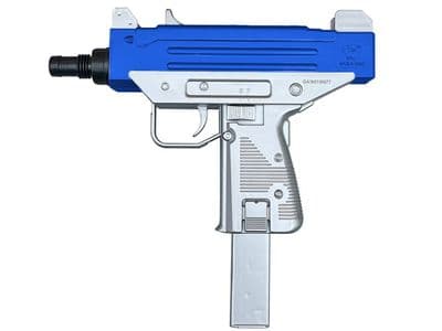 M33 BB Gun Mac 10 SMG Replica Spring Airsoft Sub Machine Pistol Silver 2 Tone