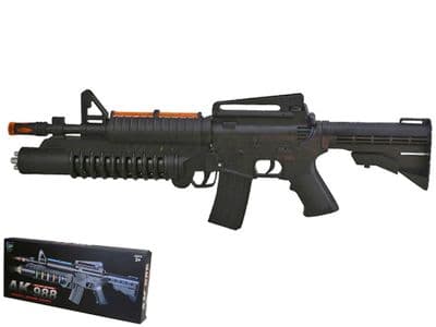 M4 Rifle Replica Toy Gun with Sounds, Vibration & Lights Battery Operated AK988