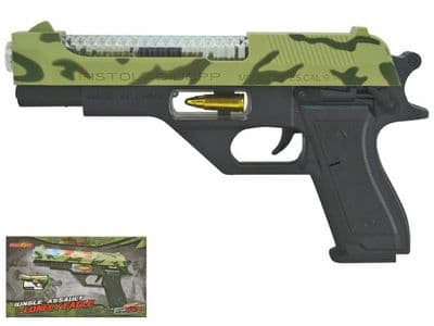 M9 Pistol Replica Toy Gun with Lights, Sounds & Vibration Battery Operated 814