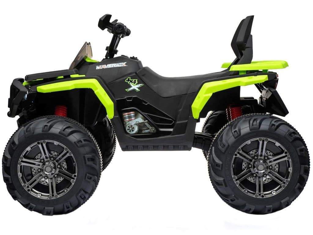 Maverick FX ATV Green Kids Sit & Ride On Toy Quad Bike 12v Electric