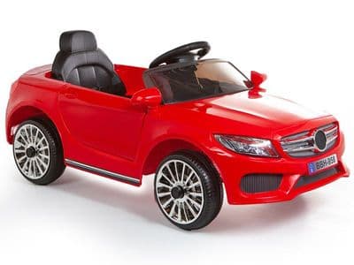 Merc C Class Style 12V Battery Powered Kids Ride on Car Red with Parental Control