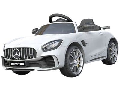 Mercedes Benz AMG GT R Official 12v Electric Ride on Car White with Remote Control