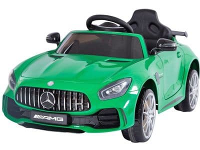 Mercedes Benz AMG GTR Green Official 12v Electric Ride on Car With Parental Control