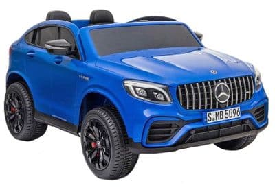 Mercedes Benz GLC63 AMG Blue Licensed 24v Electric Ride on Car EVA Tires & Leather