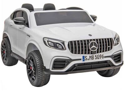 Mercedes Benz GLC63 AMG White Licensed 24v Electric Ride on Car EVA Tires & Leather