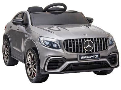 Mercedes Benz GLC63S AMG Official 12v Electric Kids Ride on Car Metallic Grey with Remote Control